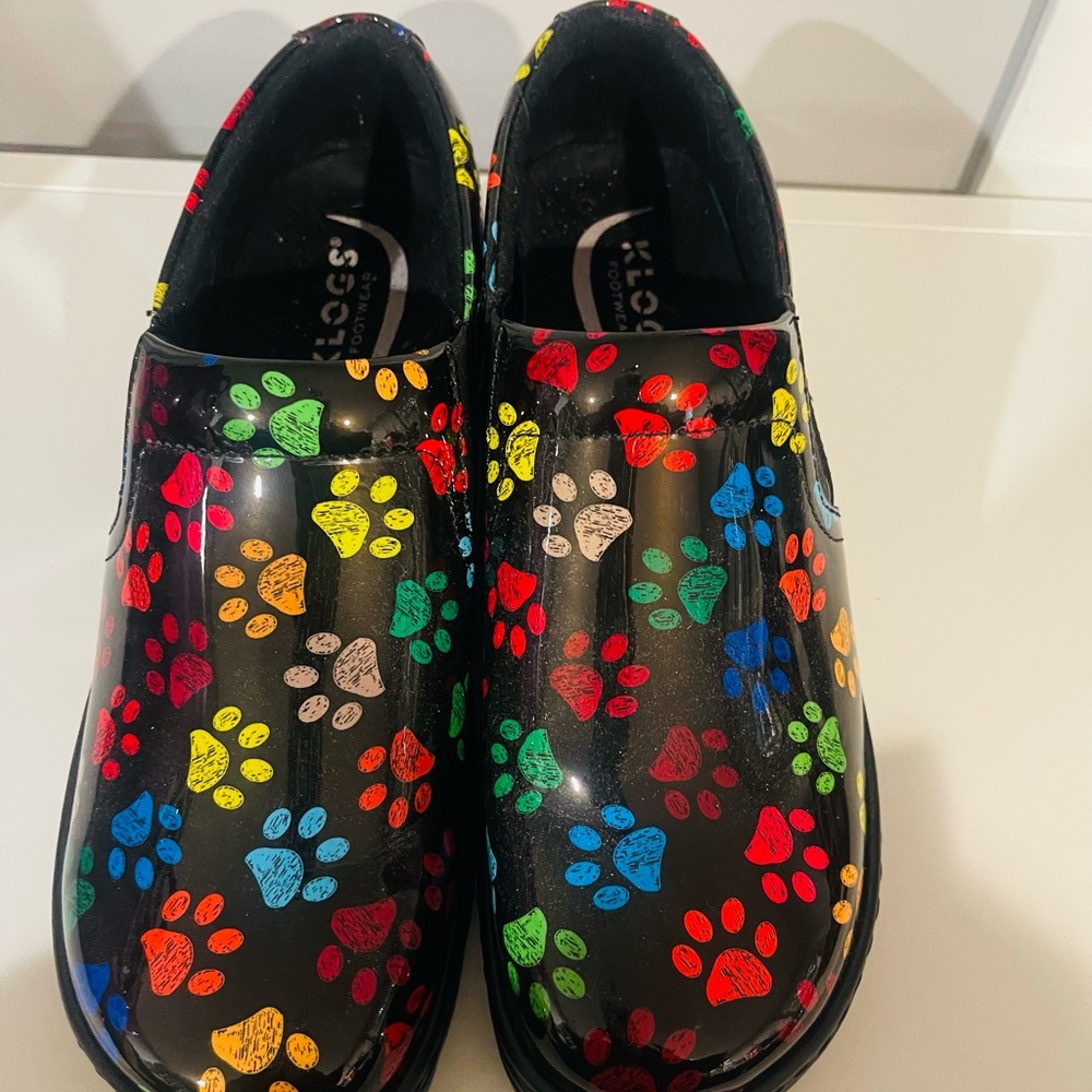 Colorful Paw Print Kids Shoes